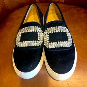 The Karl Lagerfeld Paris Ermine Embellished Slip-On Sneaker